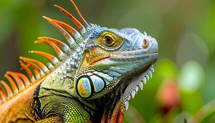 Obraz premium Close-up iguana portrait (1)
