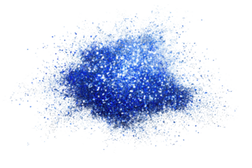 blue glitter sparkle party celebration explosion PNG transparent background isolated graphic resource cutout
