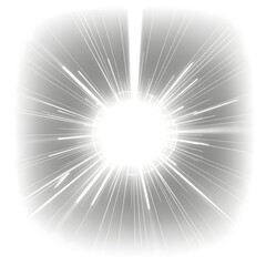 Bright White Burst Light Effect Background