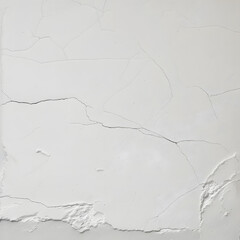 White Cracked Wall Plaster Texture Background