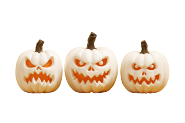 Halloween Jack o lantern pumpkin white PNG