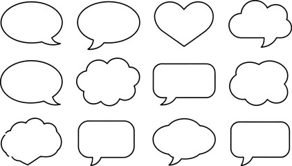 Obraz premium Single cloud outlined in black with thick line art illustration