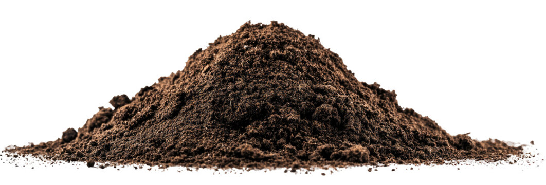 Pile of dark brown soil (1)