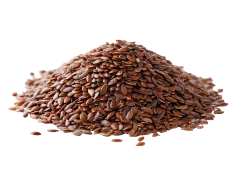 Pile of small, reddish-brown seeds, tightly clustered