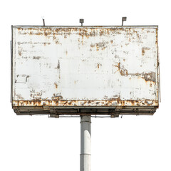 Street billboard isolated on transparent background