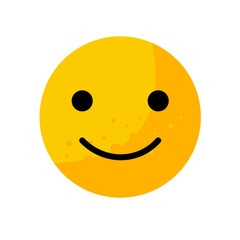 Slightly smiling face emoticon with subtle grin 