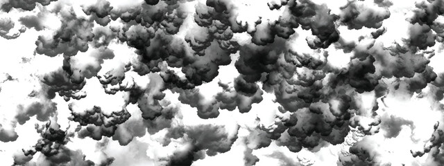 Dense storm clouds creating dramatic heavy texture in grayscale background