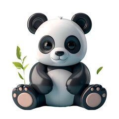 Cute panda cartoon character
