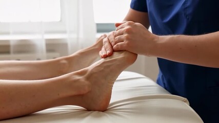Foot massage for pain relief and relaxation