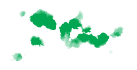 Vivid green land masses contrast starkly against a solid black background design style.