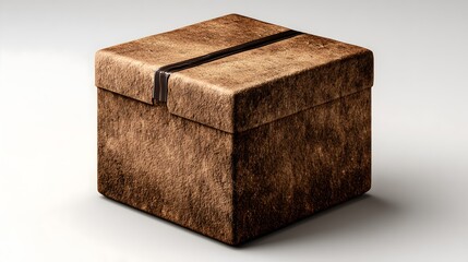Brown package symbolizes reliable shipping solution for various deliveries in modern logistics and e-commerce