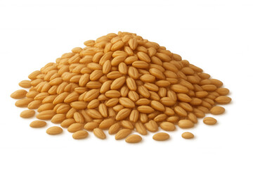 Pearl barley grains piling up, forming textured mound against transparent surface, highlighting natural grain texture and culinary potential