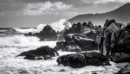Dramatic coastal scene