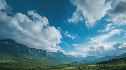 Obraz premium mountains and clouds,Peaks in the Mist,Crowned by Clouds,Skyward Summits,Guardians of the Horizon,Veil of the Mountains,