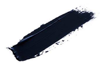 Dark Blue Paint Brush Stroke on Background abstract isolated on a transparent background