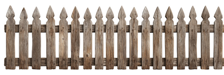 Aged wooden picket fence (5)