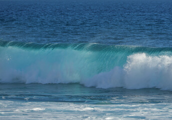 Image of a big wave crashing near the coast of La Gomera Island, Canary Islands, Spain, Europe