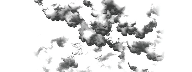 Stormy turbulent sky with dense atmospheric formations for dramatic design
