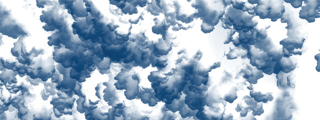 Minimal fresh design featuring dreamy airy blue cloud textures