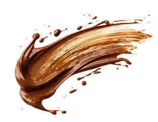 Fototapeta premium Chocolate splash, dynamic and textured