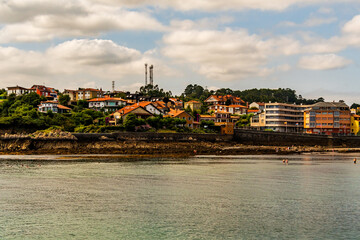 Fototapeta premium Pueblo de Luanco, Asturias, España.