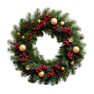 背景素材 クリスマスリース Background Christmas wreath （Generative AI）