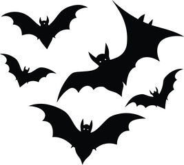 halloween bat and bats