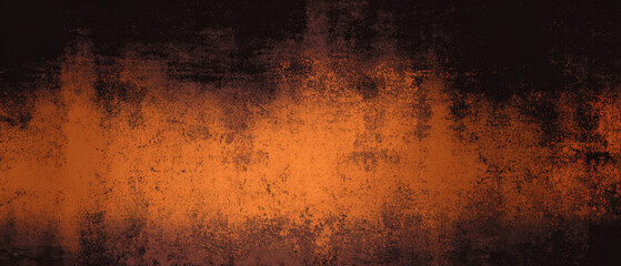 A dark, textured background with a vibrant, fiery orange glow emanating from the center, creating an abstract and dramatic effect.