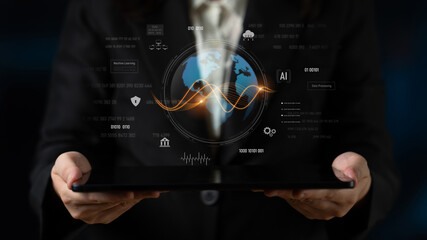 Global AI and data processing system enhances data, AI, and processing efficiency through digital...