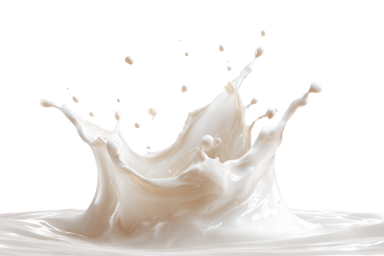 Creamy milk splash against black (1)