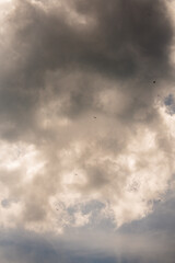 Clouds over Brighton during a chilly afternoon in early spring