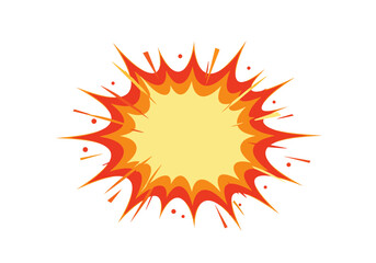 Vibrant Comic Book Explosion Graphic.