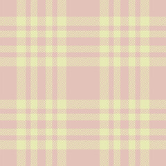 Stylish tartan plaid pattern in delicate light pink and pale yellow. Classic design for textile, apparel, backgrounds, and creative projects. Versatile and timeless.