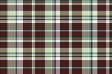 Art pattern tartan plaid, site texture fabric textile. Checking background vector check seamless in pastel and dark colors.