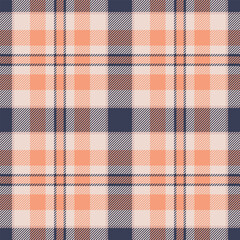 Age background seamless texture, tape pattern tartan plaid. Vibrant check fabric vector textile in light and orange colors.