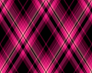 Argyle pattern of geometric rhombus. Harlequin check wallpaper design. Classic diamond shaped textile material for web background, print fabric clothing, sweater, wrapping paper, gift card, invitation