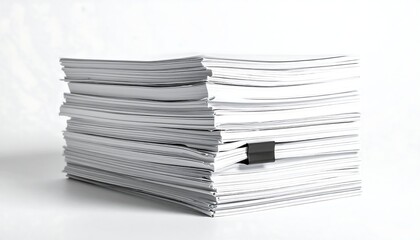 Stack of white papers (1)