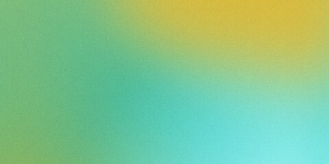 Teal and yellow grainy soft gradient background with smooth texture