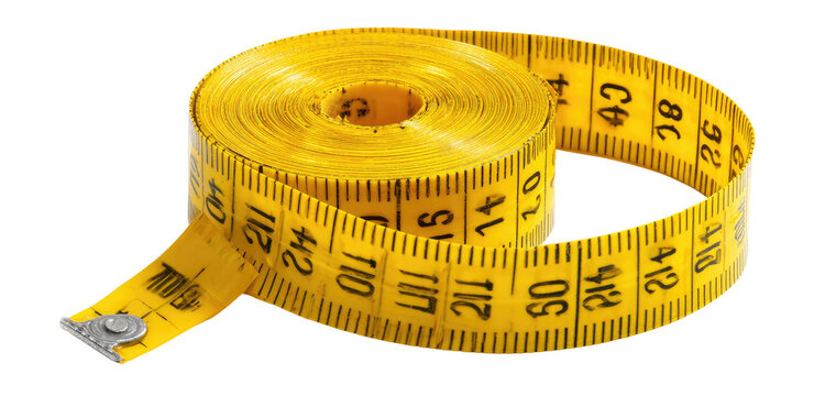 Rolled yellow measuring tape (2)