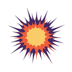 Vibrant Comic Book Explosion Graphic.