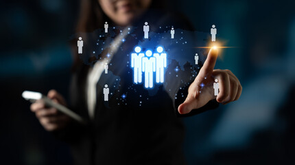 Global human network and workforce distribution highlight human, network, and global presence through digital connection and team coordination Latch