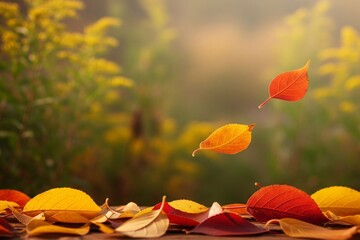Two Leaves in an Autumn Ballet