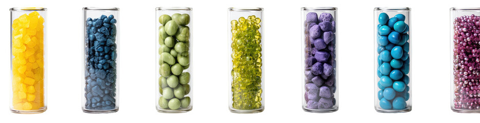 Colorful Candies in Cylindrical Vessels