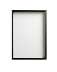 Black framed blank canvas