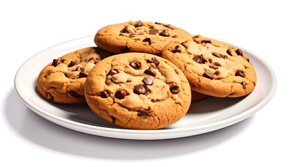 Close-up of chocolate chip cookies