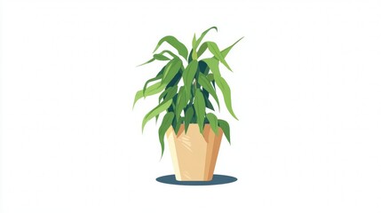 Fototapeta premium Fresh herbal rosemary plant in a small potted flowerpot for home garden decoration