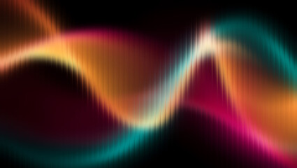 Abstract colorful gradient waves with vertical lines