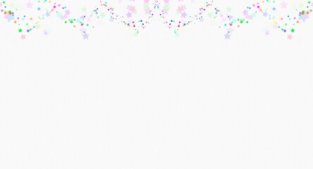 Colorful Stars Birthday Party element decoration Background