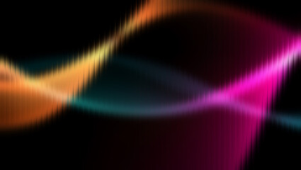 Abstract Colorful Light Streaks on Dark Background