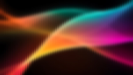 Abstract vibrant colorful gradient background with wavy lines